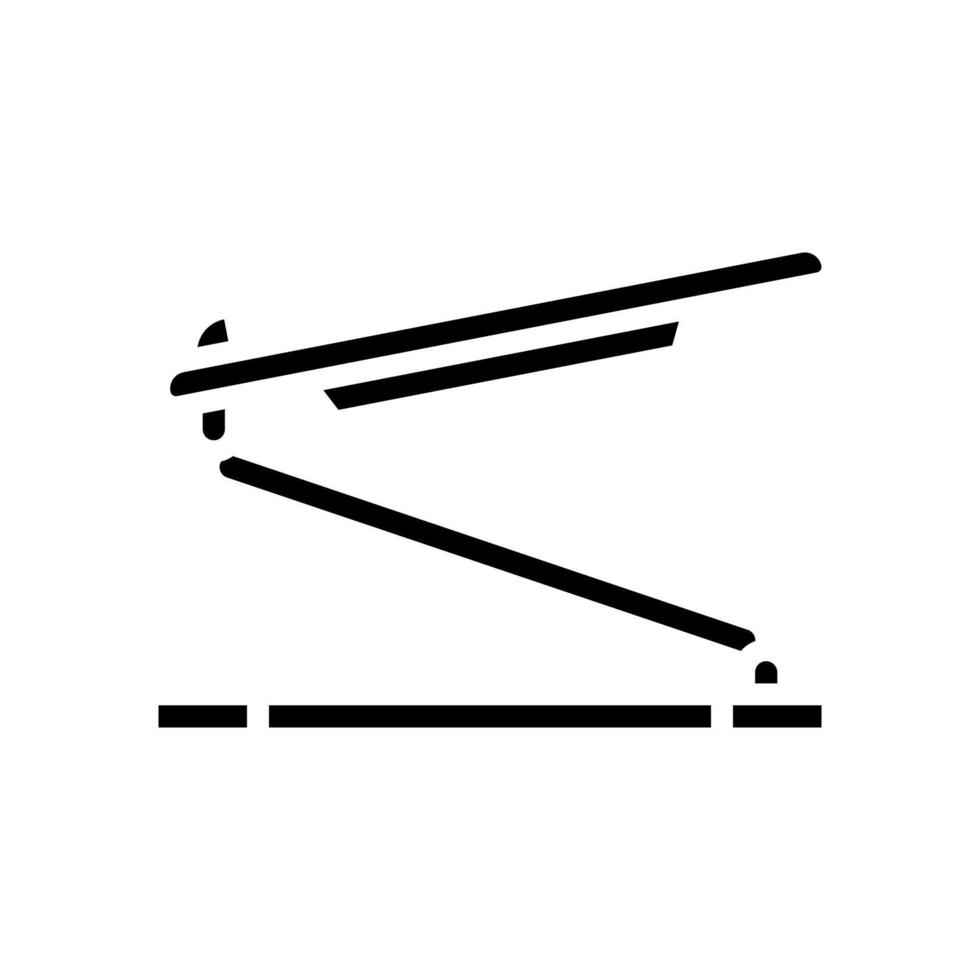 illustration vectorielle d'icône de glyphe de support d'ordinateur portable vecteur