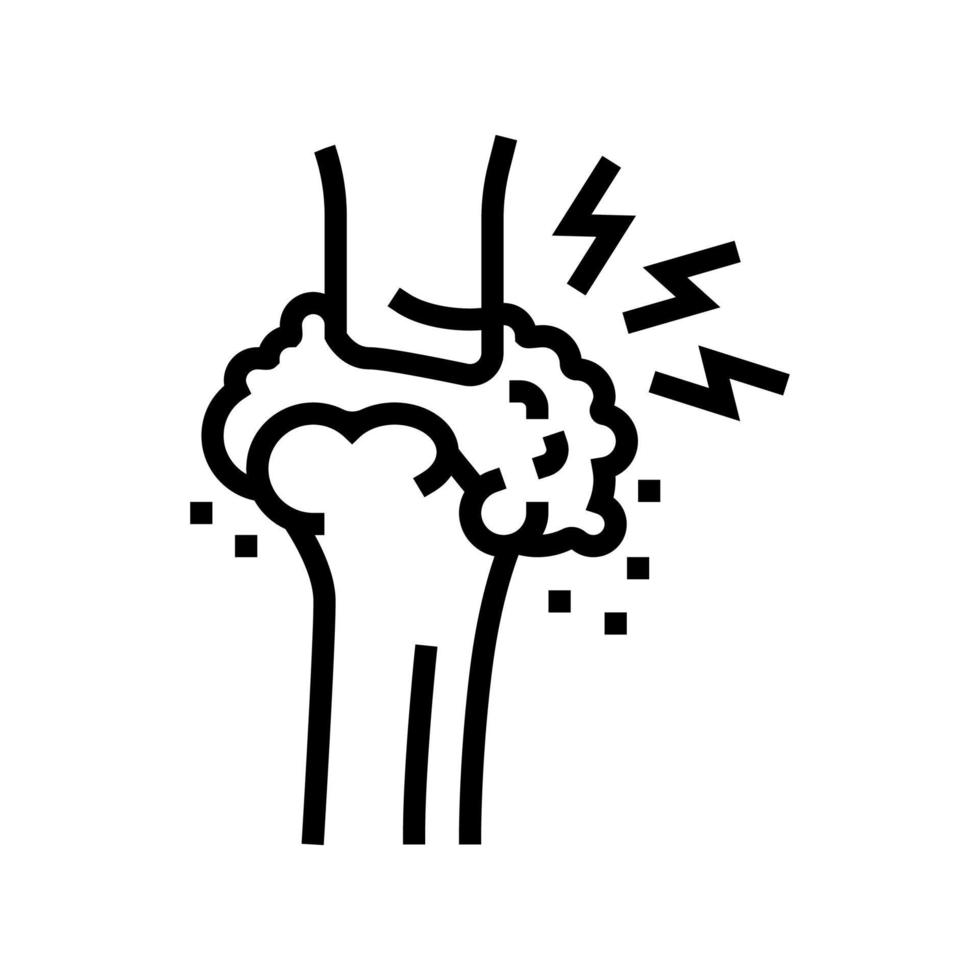 illustration vectorielle de l'icône de la ligne de problème de santé de la goutte vecteur