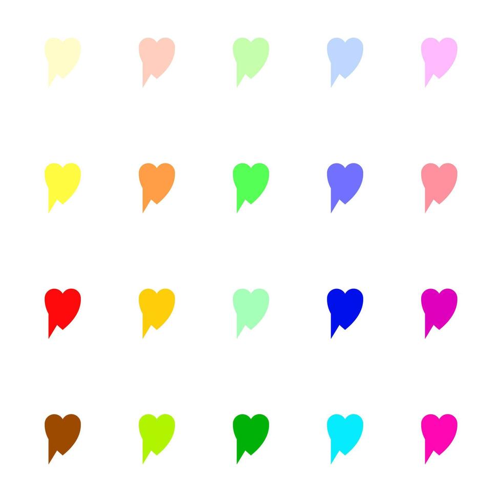 jeu d'icônes de ligne de bulles multicolores vives sous forme de nuage avec trait noir vecteur