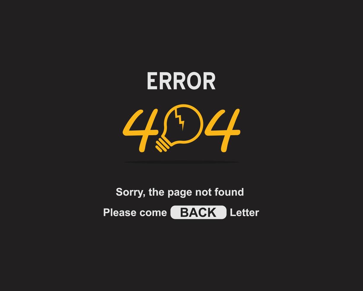 page d'erreur 404 concept d'arrière-plan vecteur