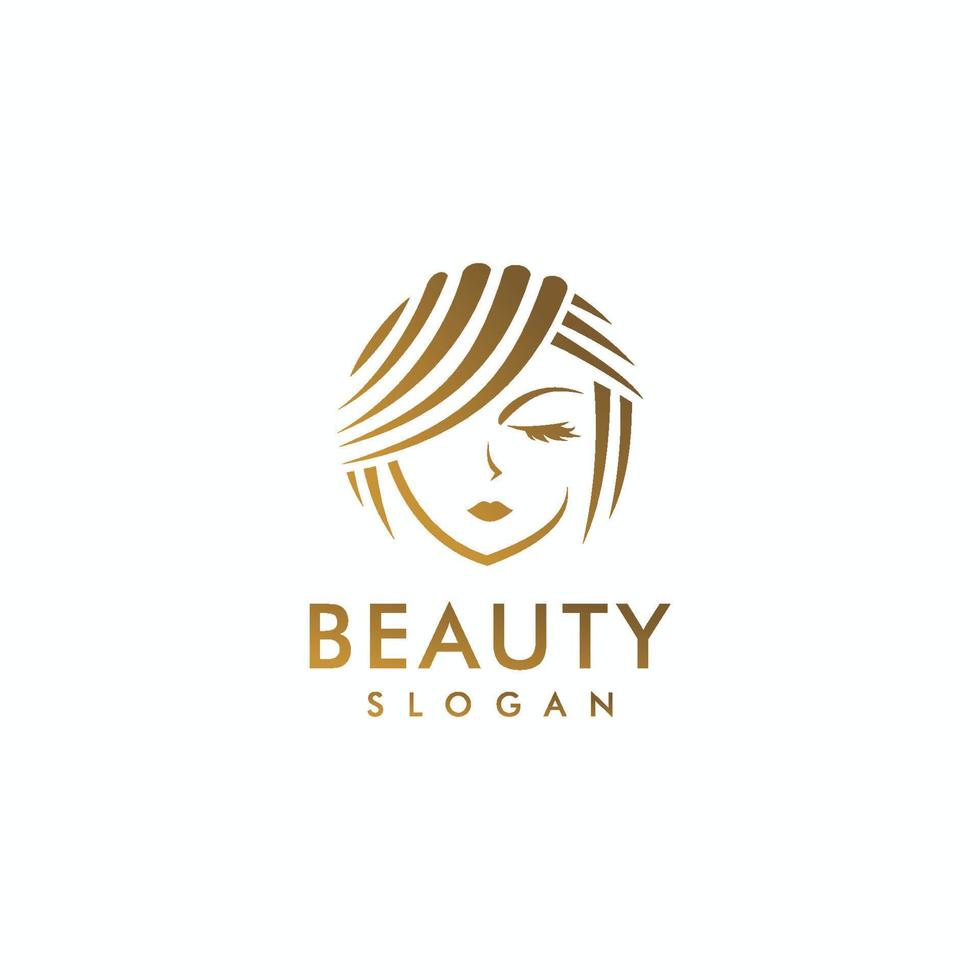 logo de mode beauté femme vecteur