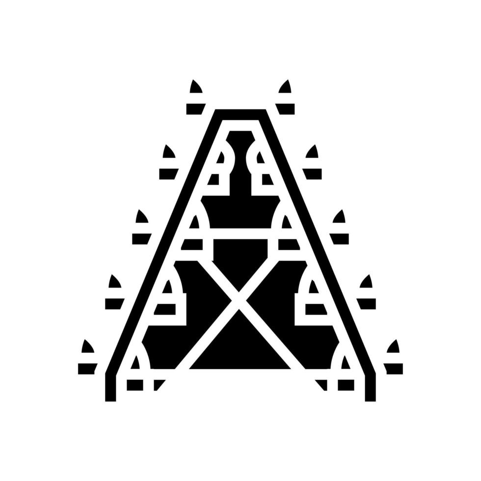 illustration vectorielle d'icône de glyphe d'équipement de machines agricoles hydroponiques vecteur