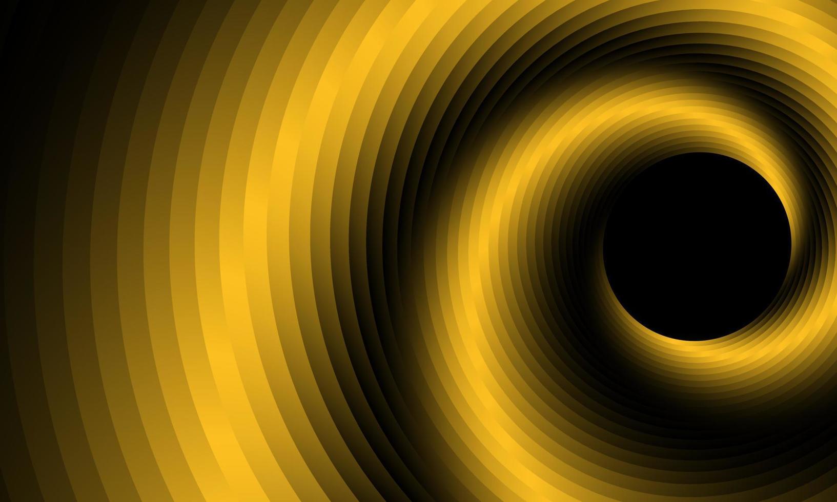 fond abstrait spirale jaune vecteur