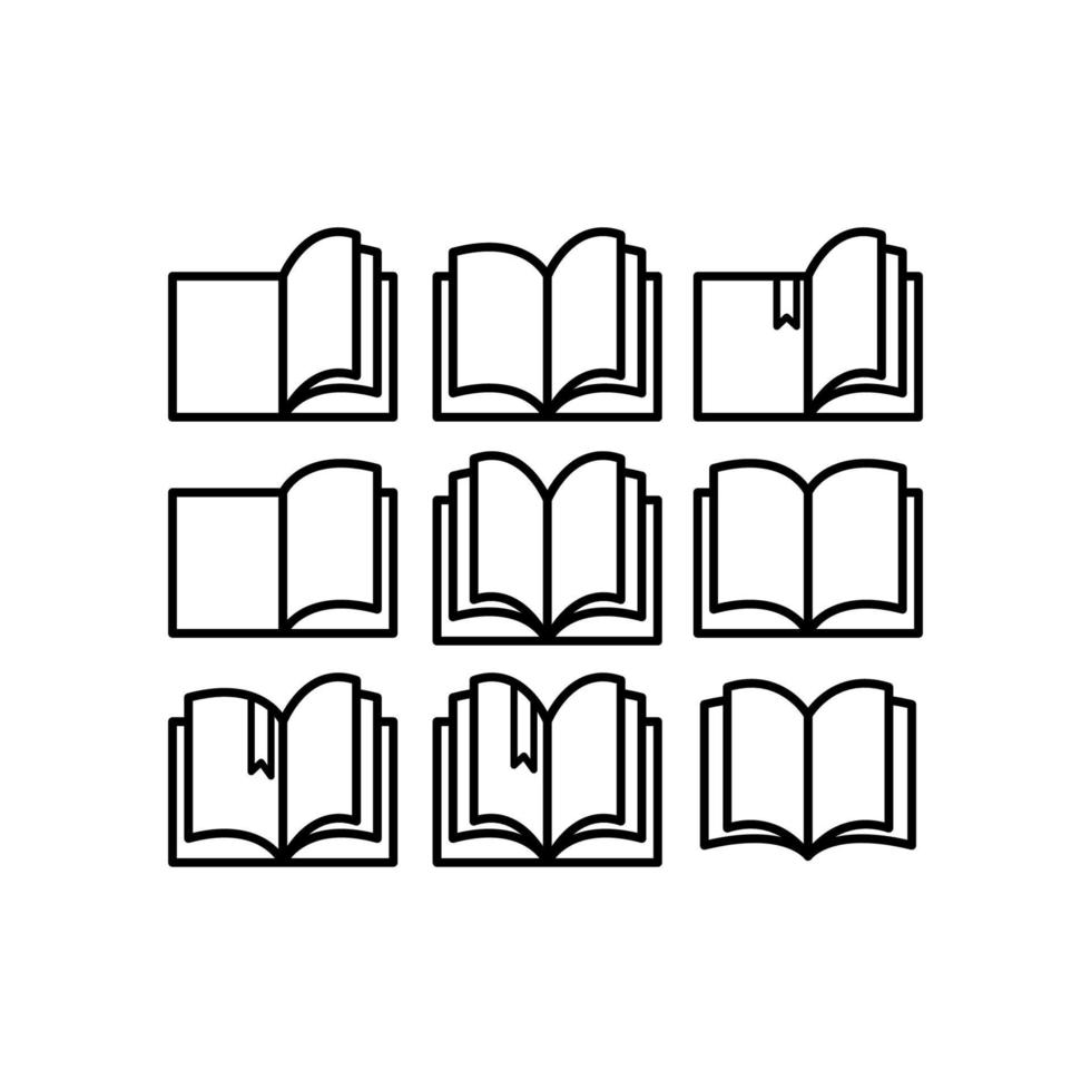 illustration de livre dans un style plat branché vecteur