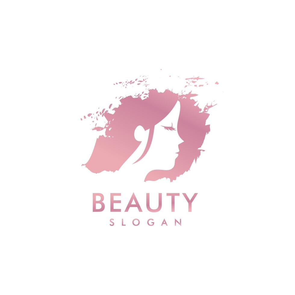 logo de mode beauté femme vecteur