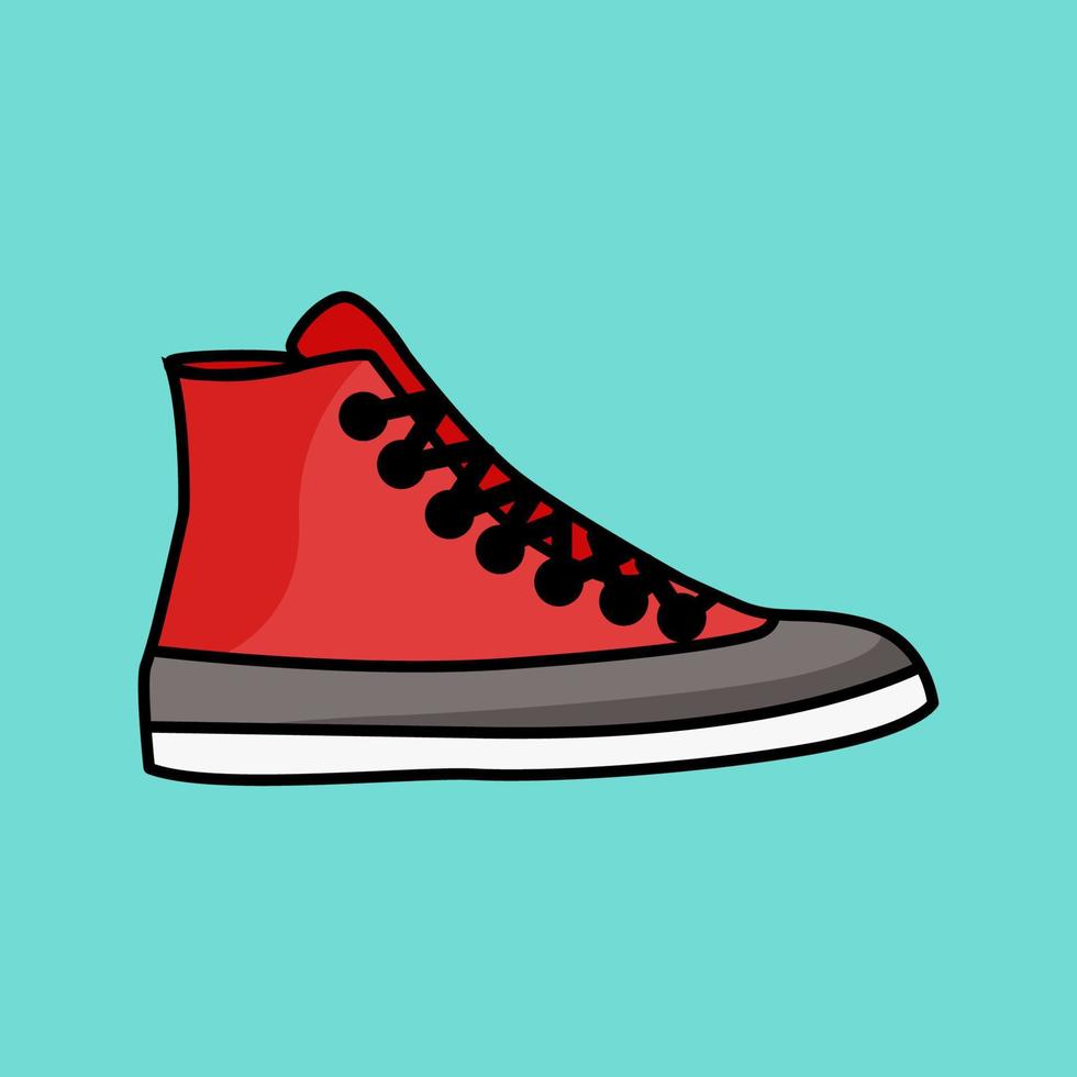 vecteur de chaussures pour hommes rouges cool.