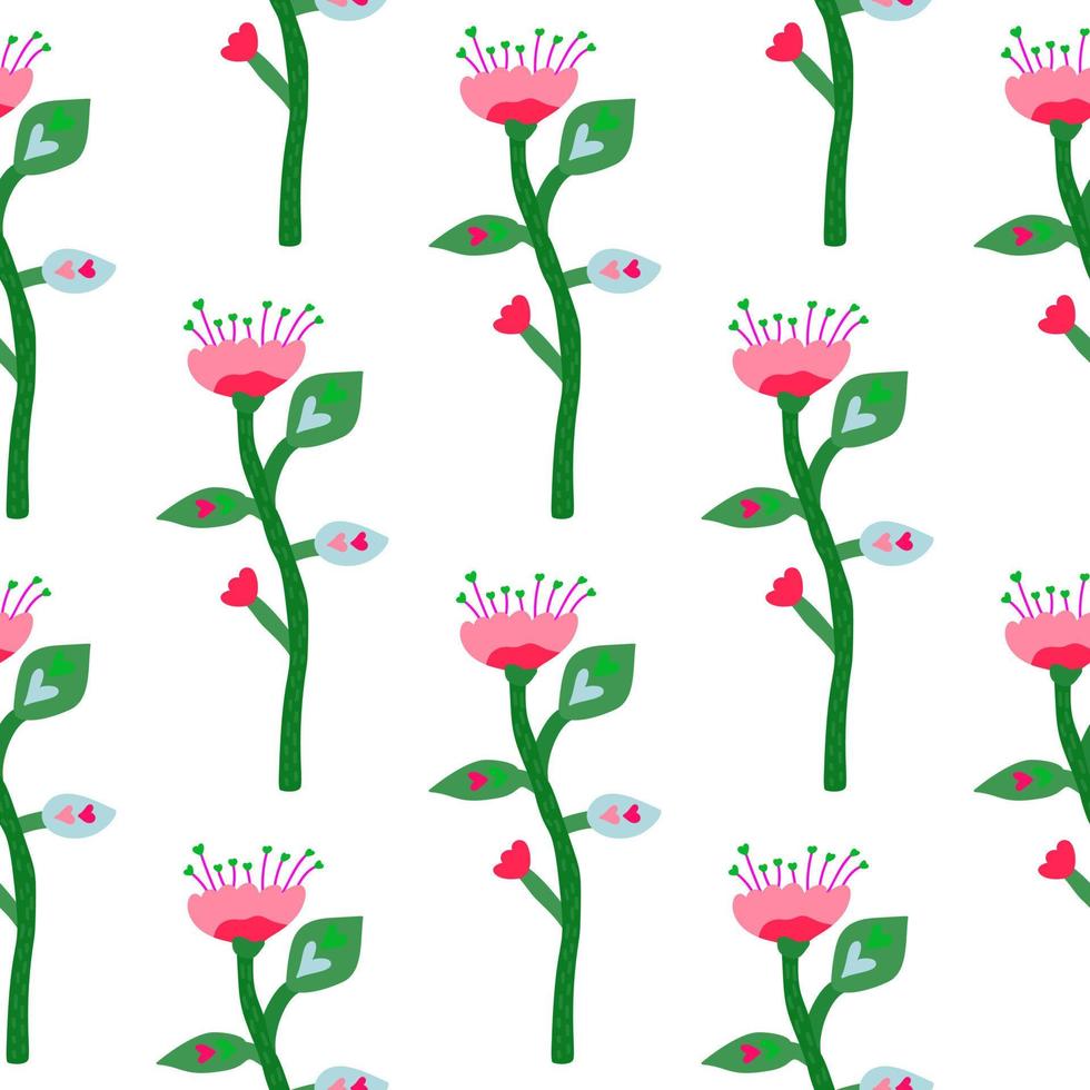 modèle sans couture de fleur tropicale abstraite. décoration papier peint floral botanique. vecteur
