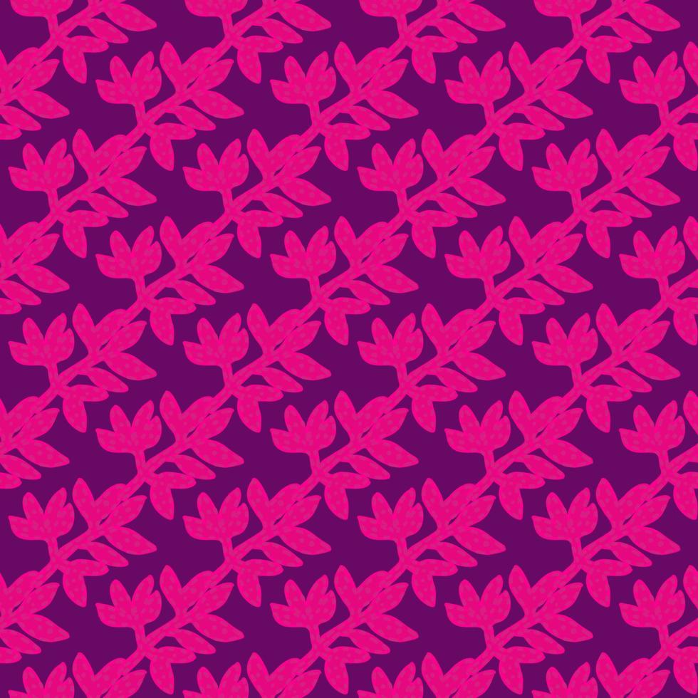 modèle sans couture de feuilles étranges contemporaines. fond d'écran floral tropical abstrait. vecteur