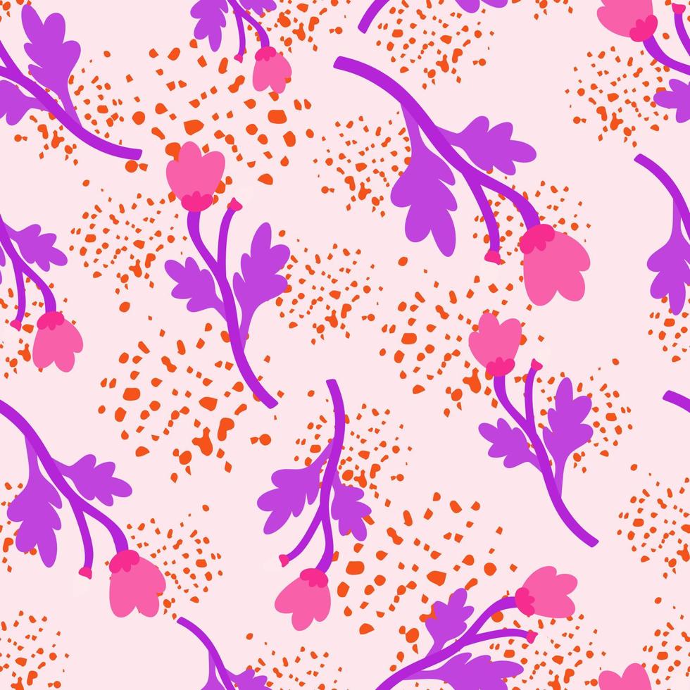 motif sans couture de fleur abstraite de décoration. papier peint floral botanique. vecteur