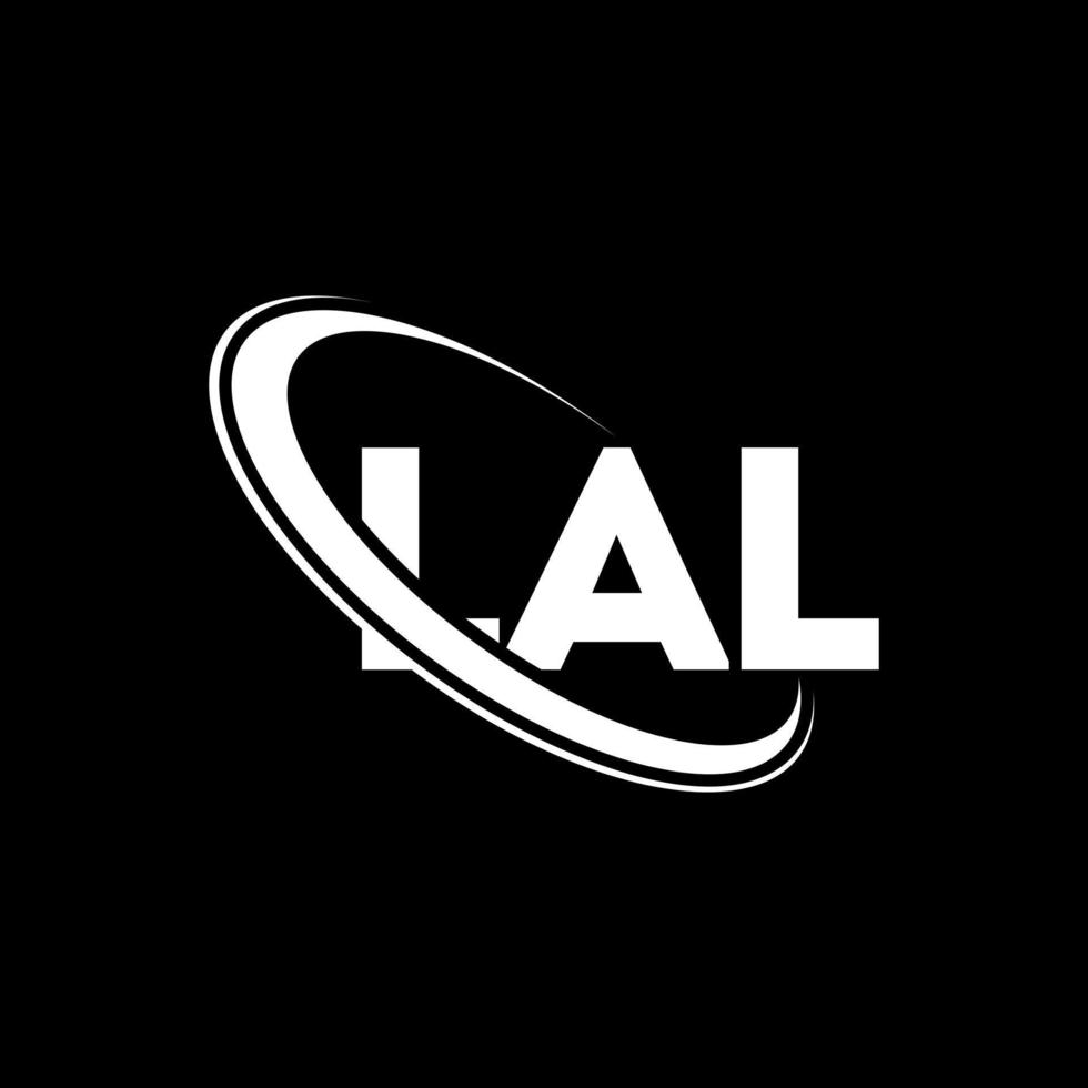 logo lal. lal lettre. création de logo de lettre lal. initiales logo lal liées avec un cercle et un logo monogramme majuscule. typographie lal pour la technologie, les affaires et la marque immobilière. vecteur