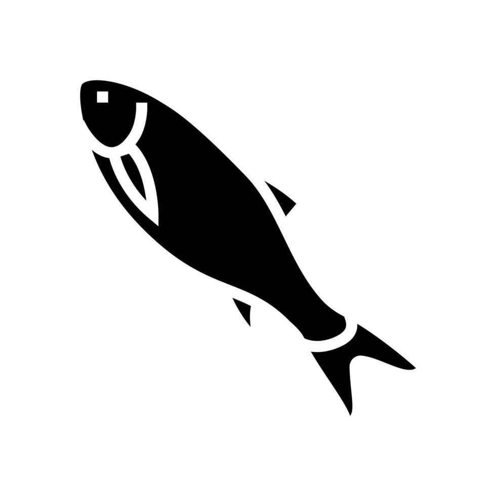 illustration vectorielle d'icône de glyphe de poisson rohu vecteur