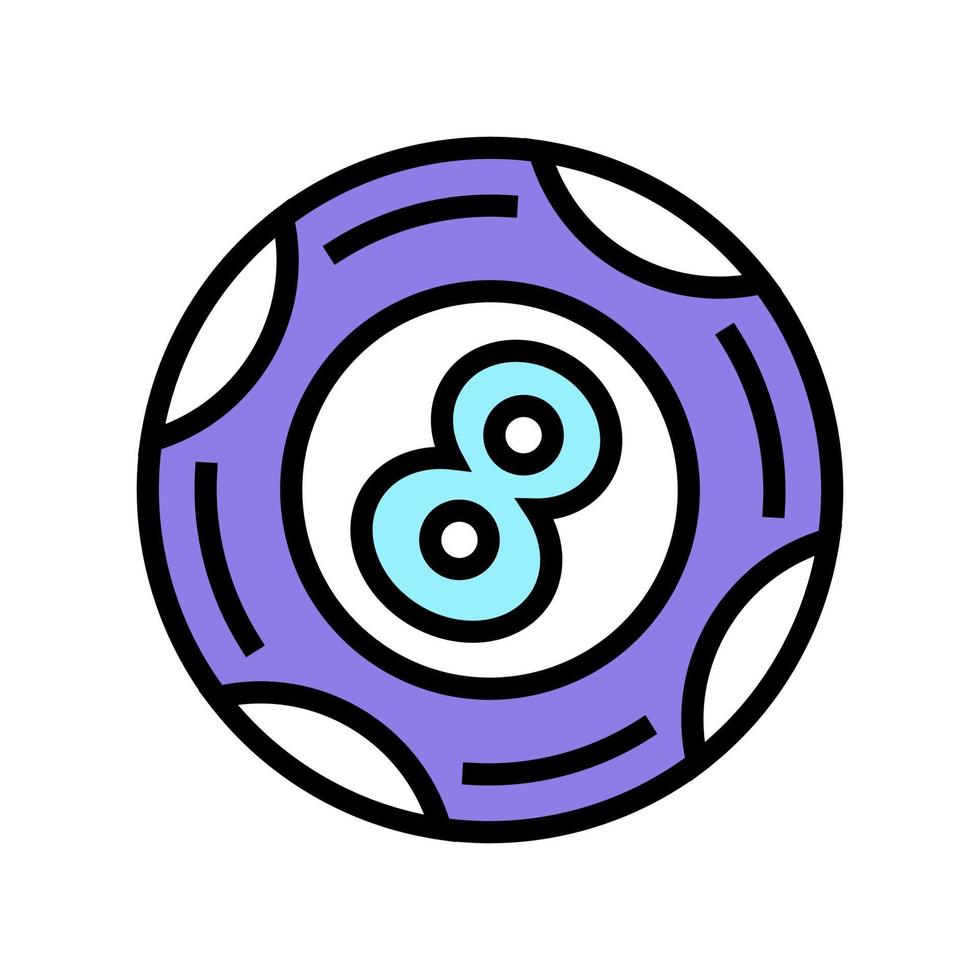 balle loto couleur icône illustration vectorielle vecteur