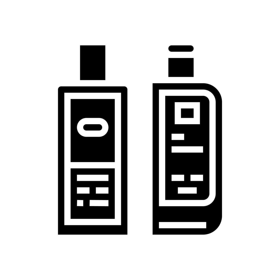 toner facial et lotion glyphe icône illustration vectorielle vecteur