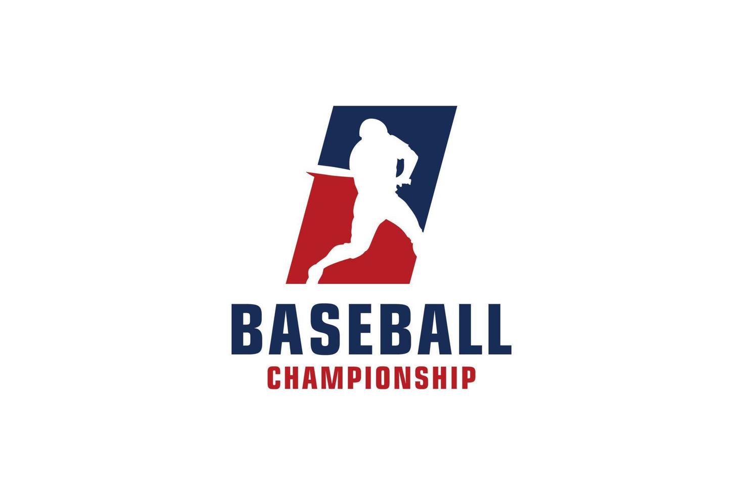 lettre i avec création de logo de baseball. éléments de modèle de conception de vecteur pour l'équipe sportive ou l'identité d'entreprise.