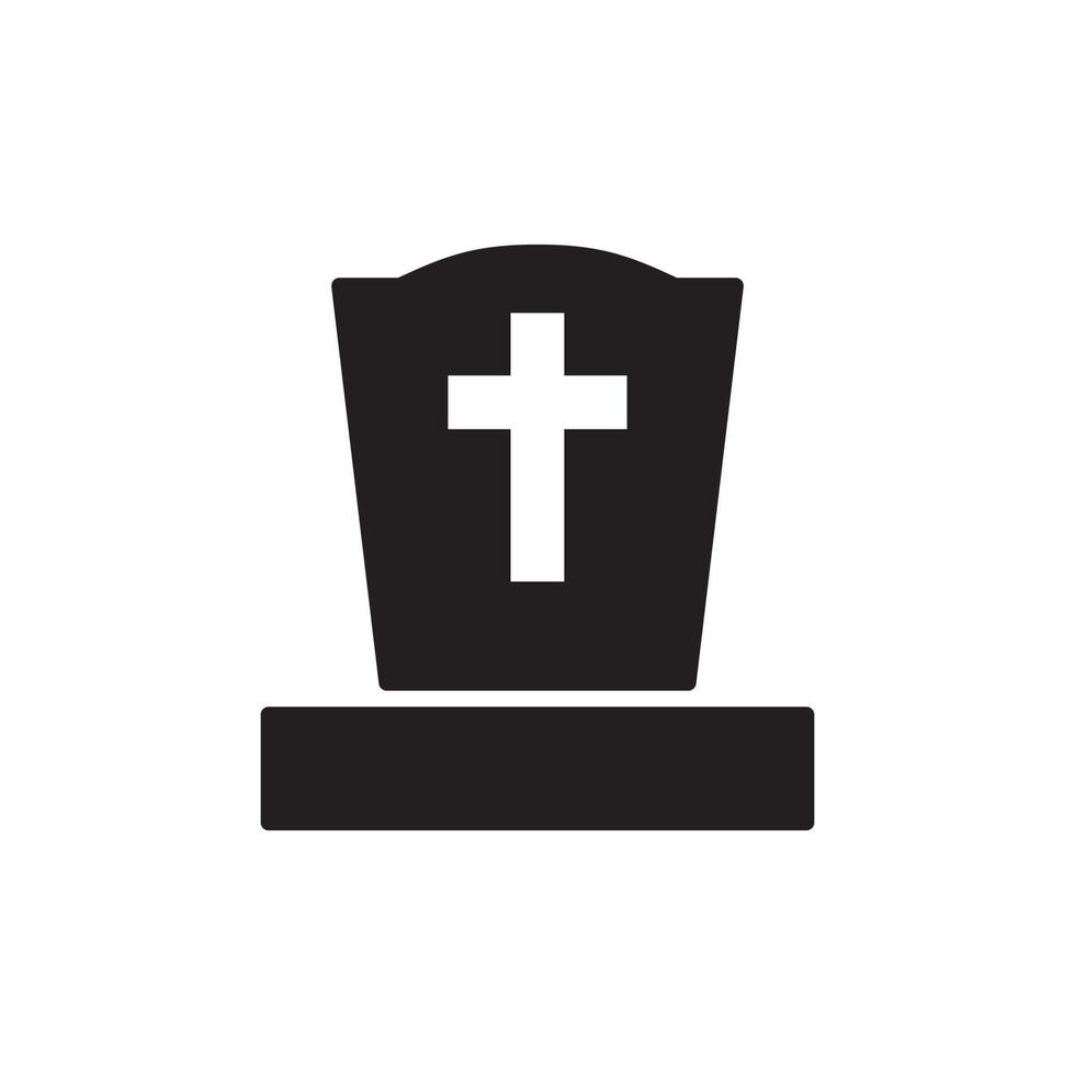 icône de pierre tombale eps 10 vecteur