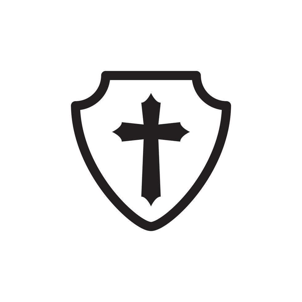 religion croix icône eps 10 vecteur