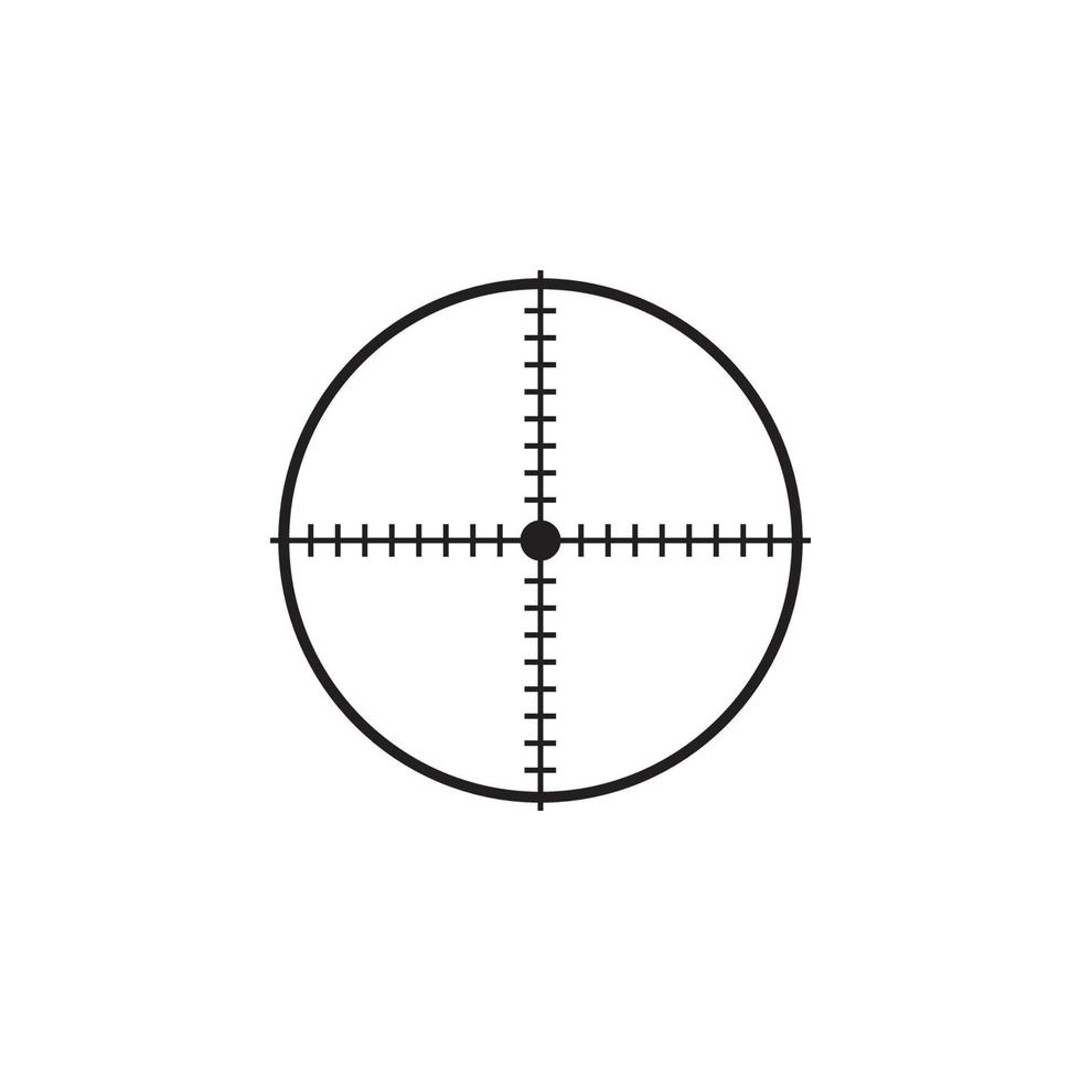 icône de portée cible eps 10 vecteur