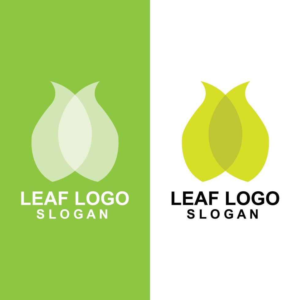 symbole de vecteur de logo de plante de feuille verte de qualité supérieure