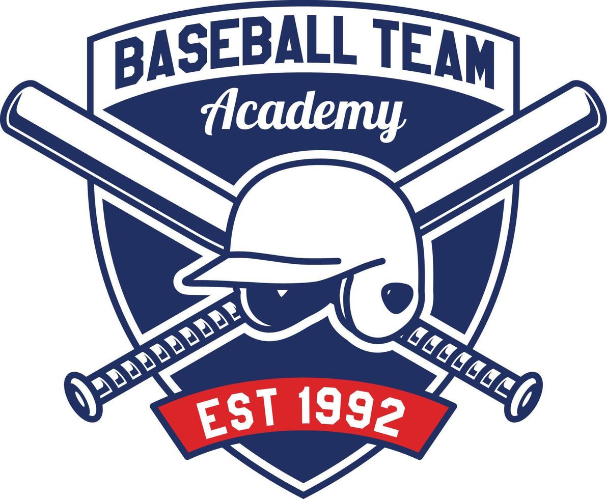 emblèmes de baseball dessinés à la main des équipes et insigne de compétitions vecteur