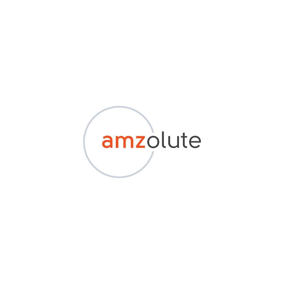 modèle de conception de logo d'entreprise outlate boutique amazon vecteur