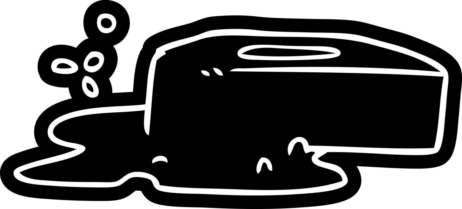icône de dessin animé dessin d'un savon bouillonnant vecteur