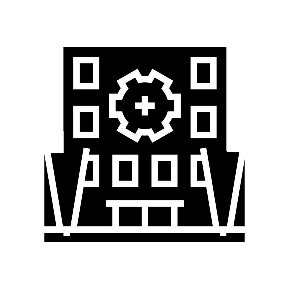 construction d'illustration vectorielle d'icône de glyphe d'éclairage multicolore vecteur