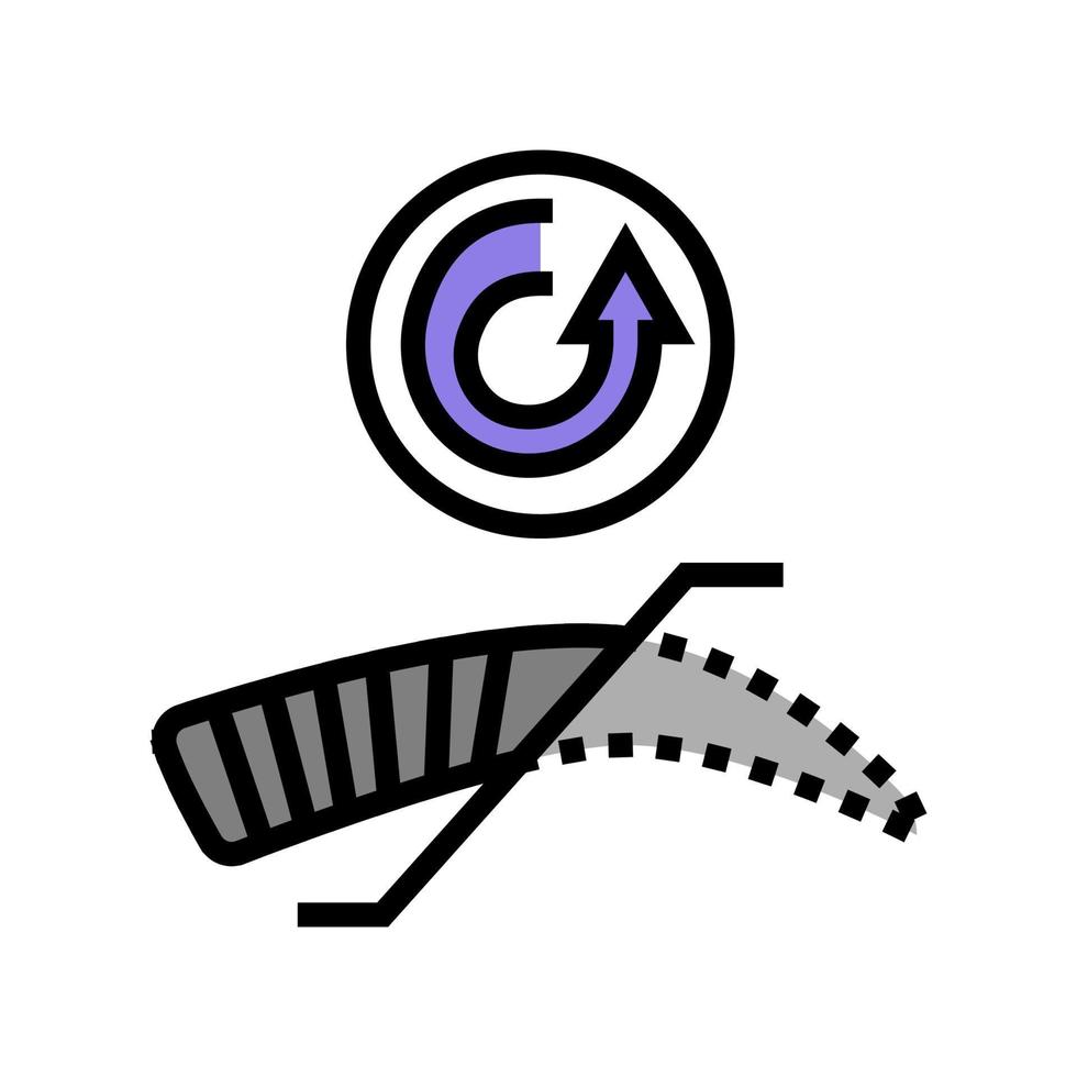 illustration vectorielle de l'icône de couleur de correction des sourcils vecteur