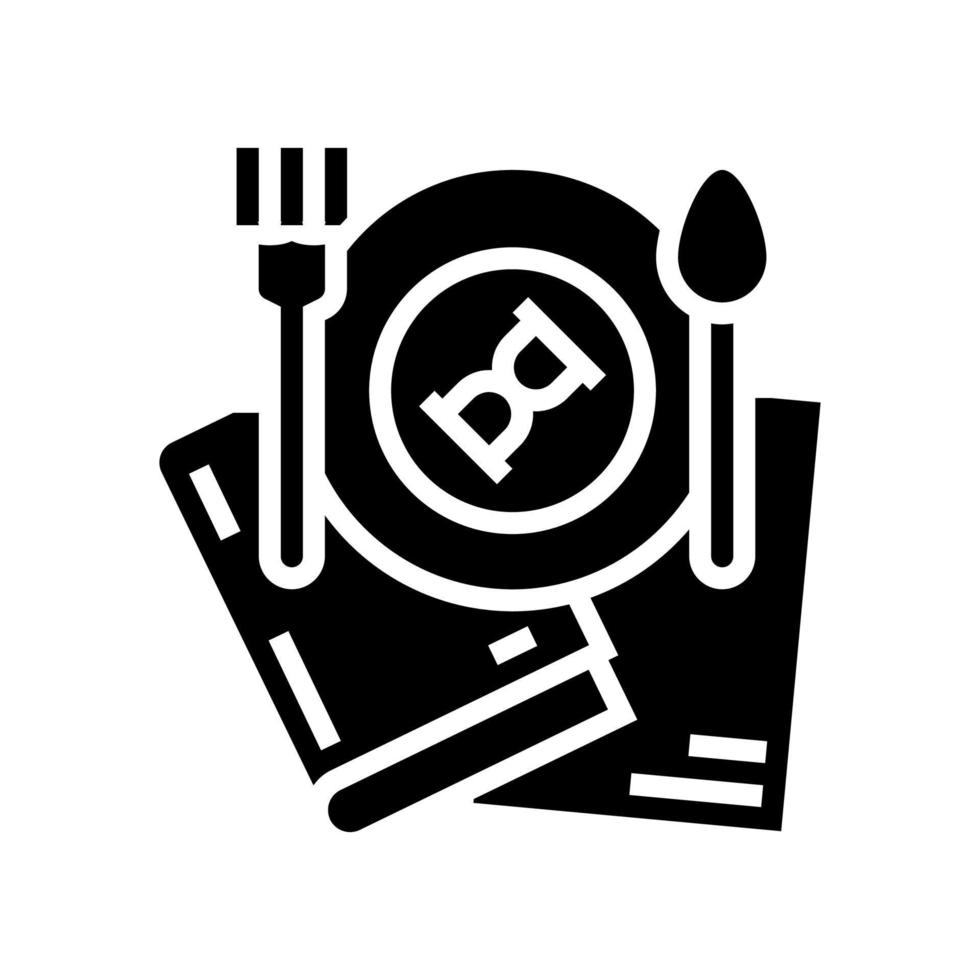 histoire alimentaire glyphe icône illustration vectorielle vecteur