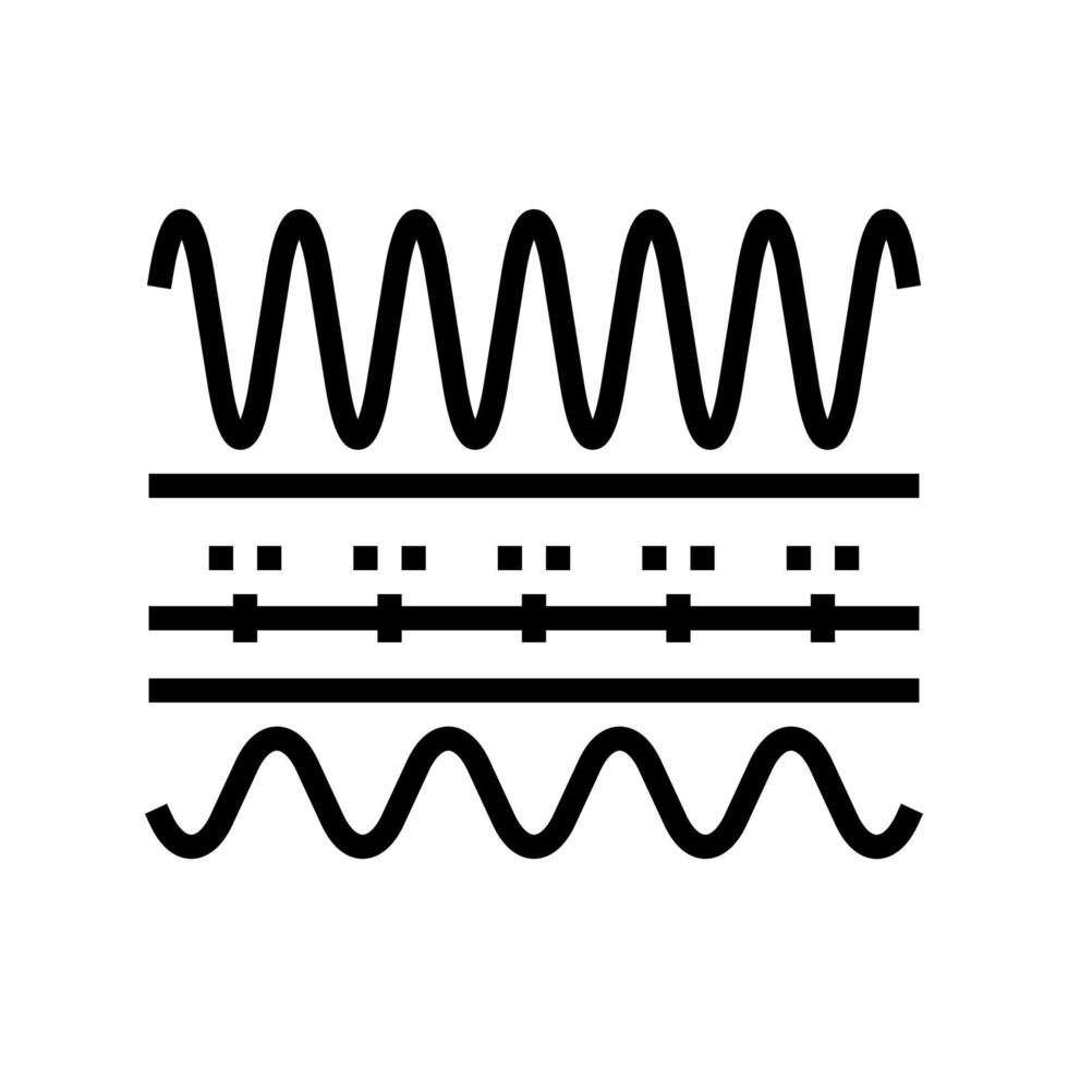 fréquence télécommunication ligne icône illustration vectorielle vecteur