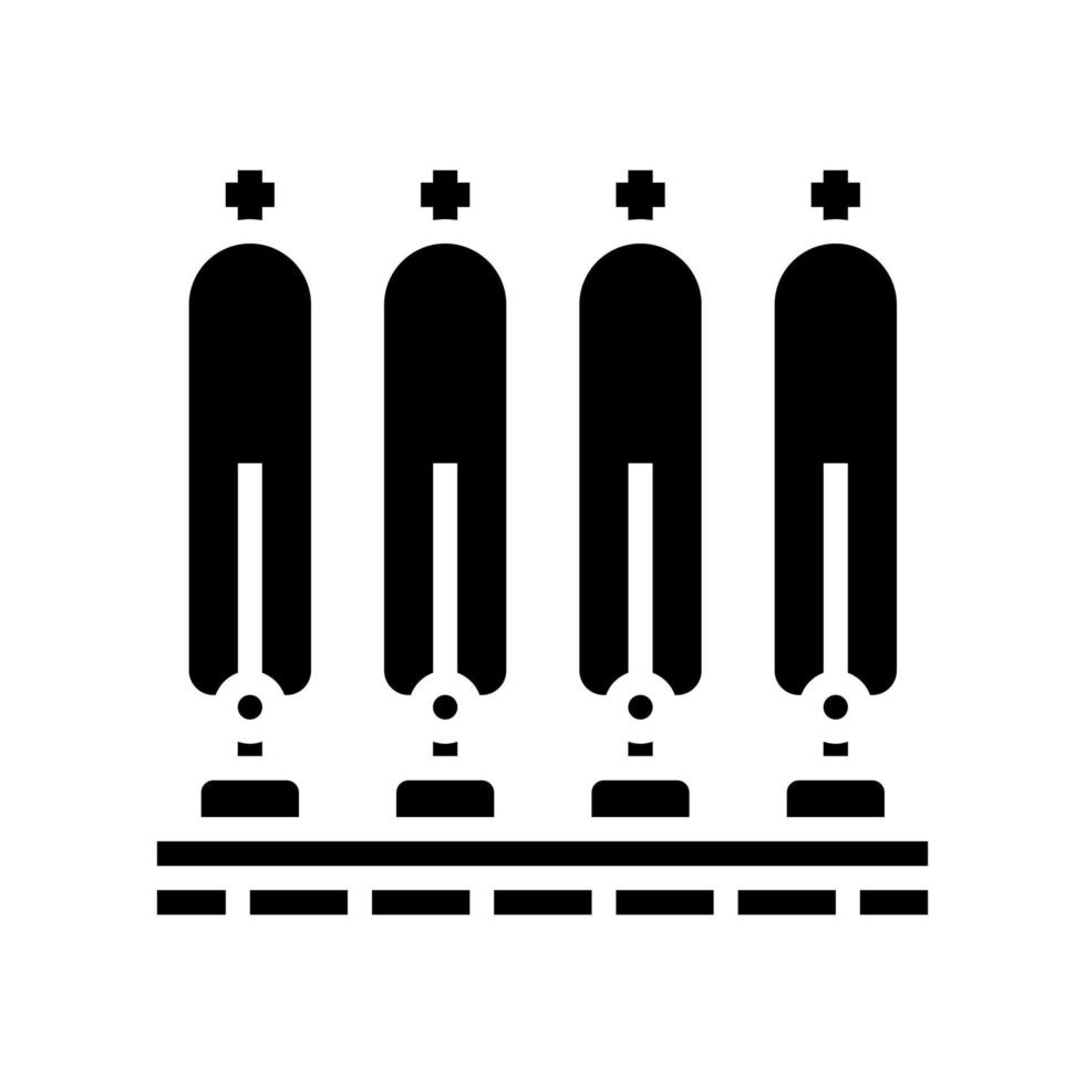 illustration vectorielle d'icône de glyphe de système de filtre à eau vecteur