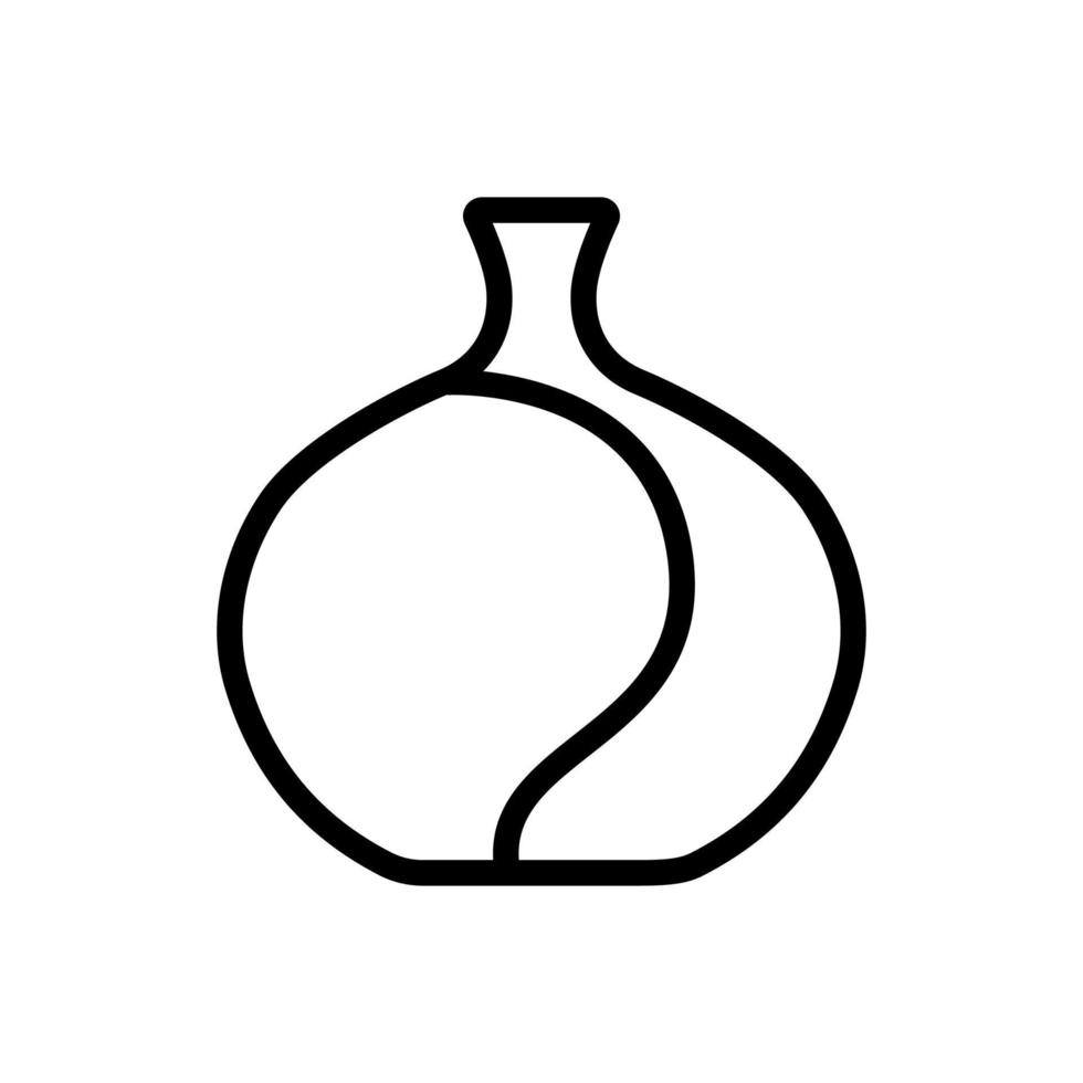 illustration de contour vectoriel icône vase haute capacité