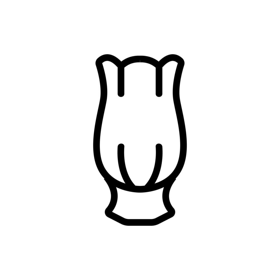 vase en forme de fleur icône illustration vectorielle vecteur