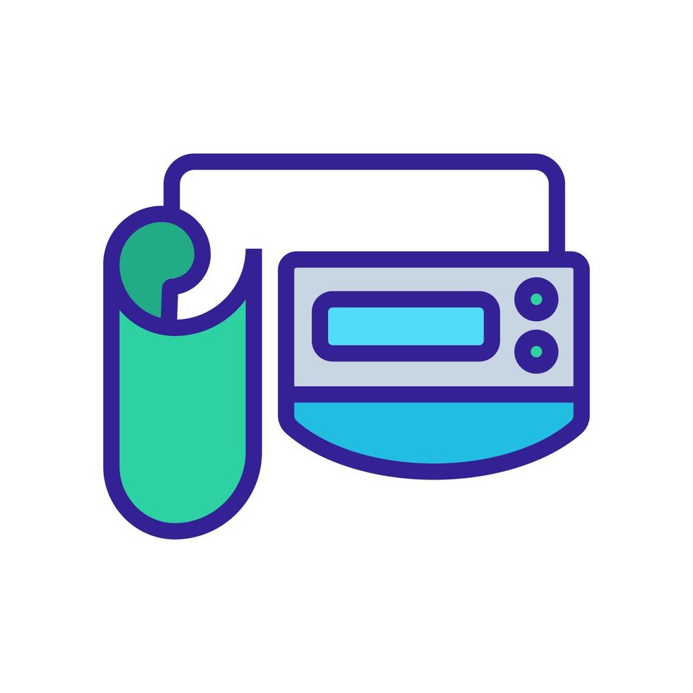 illustration vectorielle de l'icône du moniteur de pression artérielle automatique vecteur