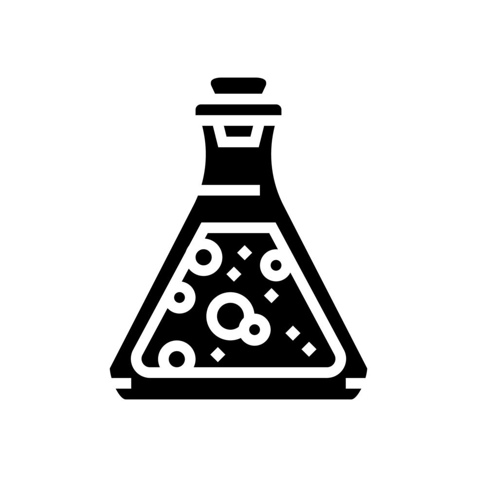 potion liquide glyphe icône illustration vectorielle vecteur