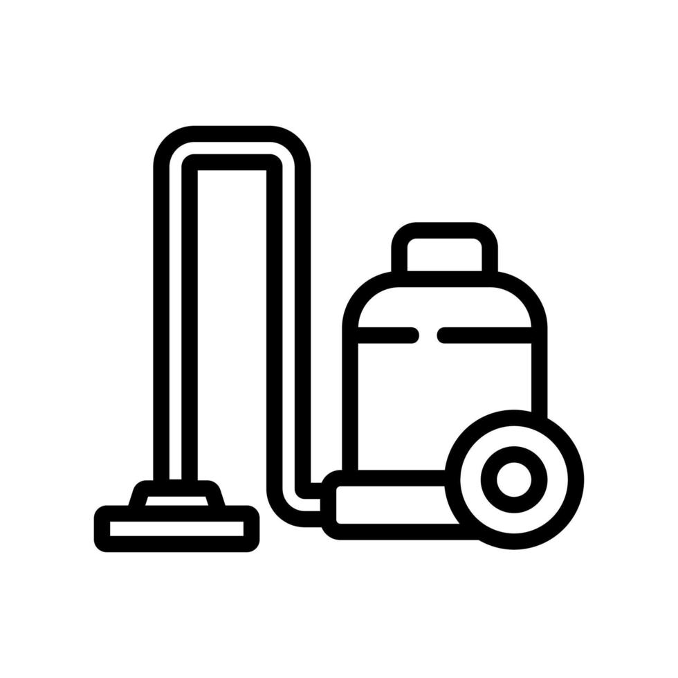 illustration vectorielle de l'icône de l'aspirateur humide au sol vecteur