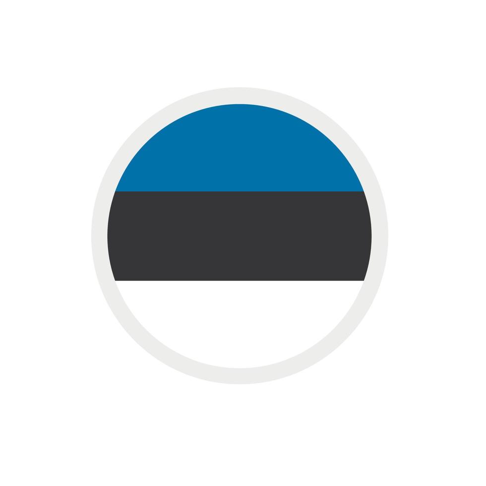 icône vectorielle ronde, drapeau national du pays. vecteur