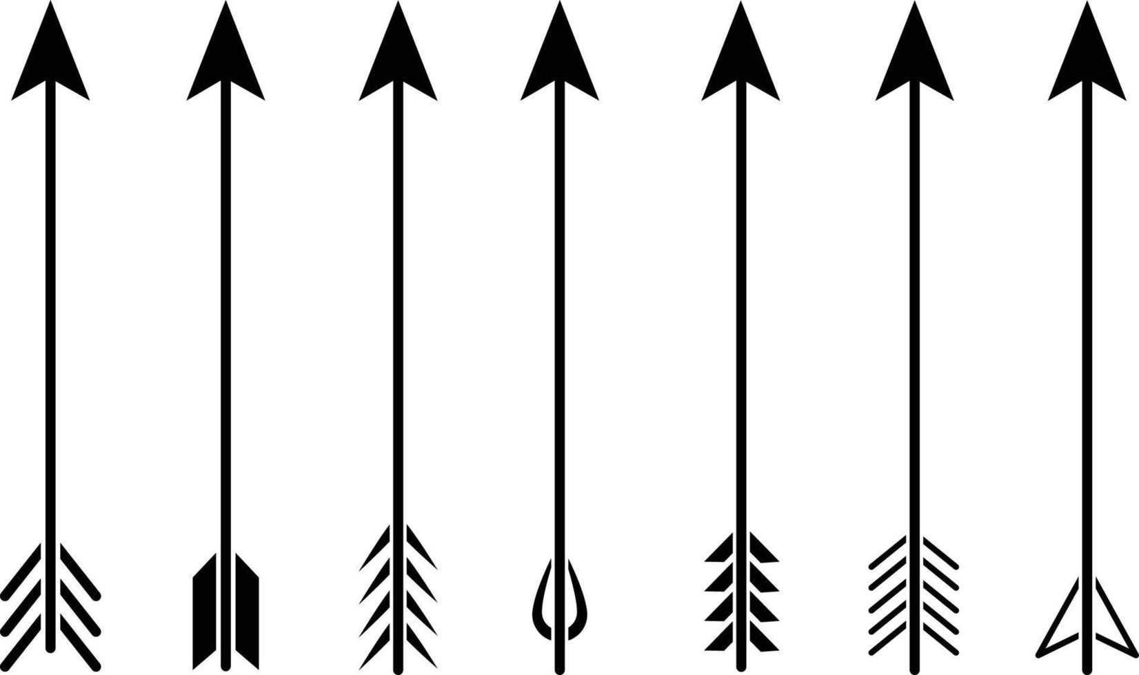 icône de flèches d'arc sur fond blanc. vecteur