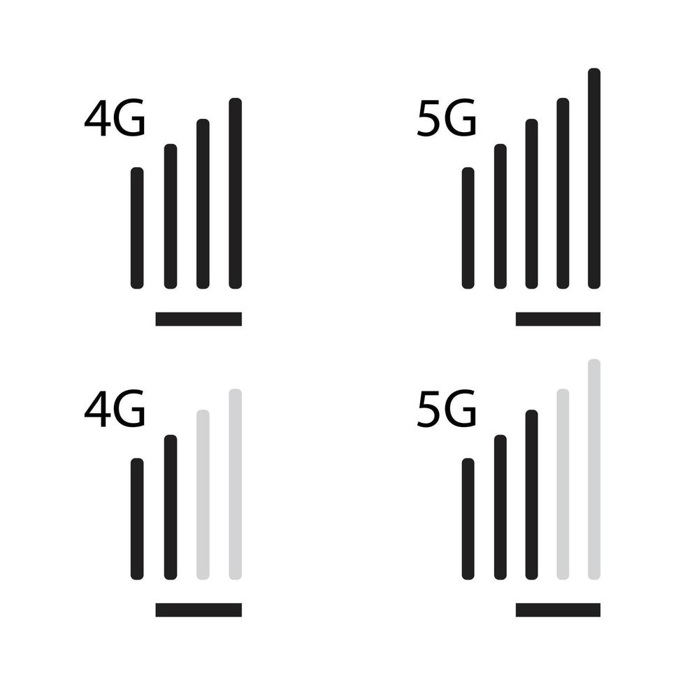 vecteur de signal sans fil icône internet réseau mobile