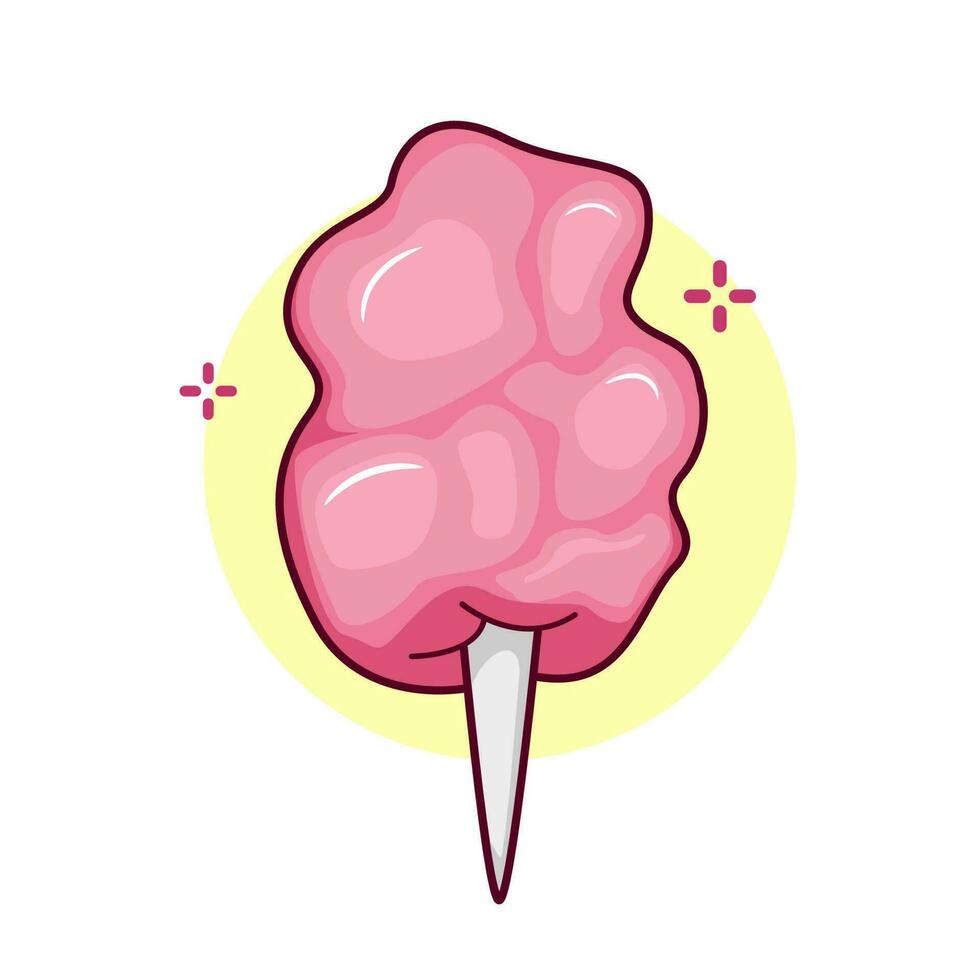 illustration de graphiques vectoriels de bonbons sucrés vecteur