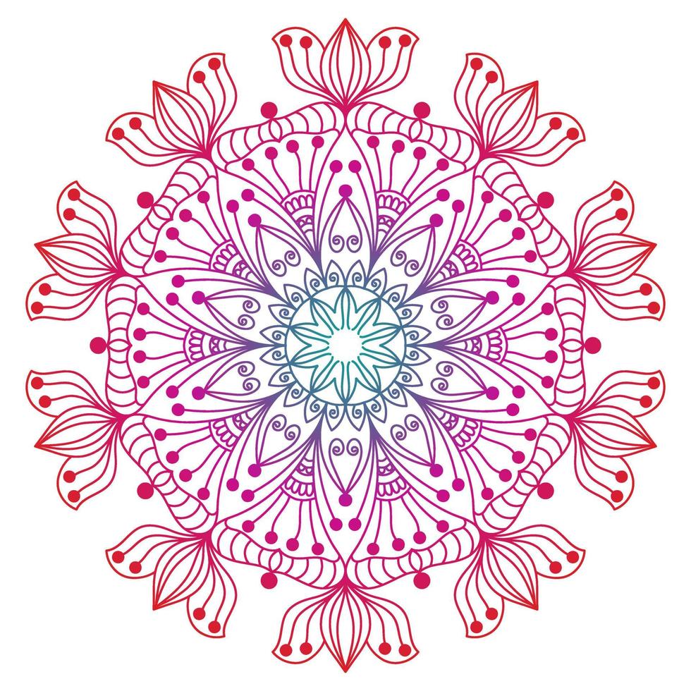 conception de mandala pour les livres à colorier. ornements ronds décoratifs de mandala vintage. vecteur