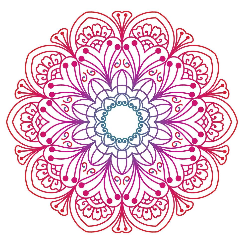 conception de mandala pour les livres à colorier. ornements ronds décoratifs de mandala vintage. vecteur