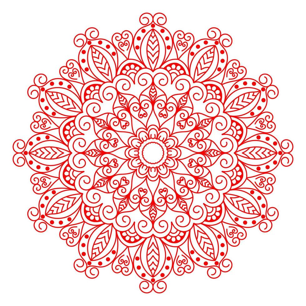 conception de mandala pour les livres à colorier. ornements ronds décoratifs de mandala vintage. vecteur