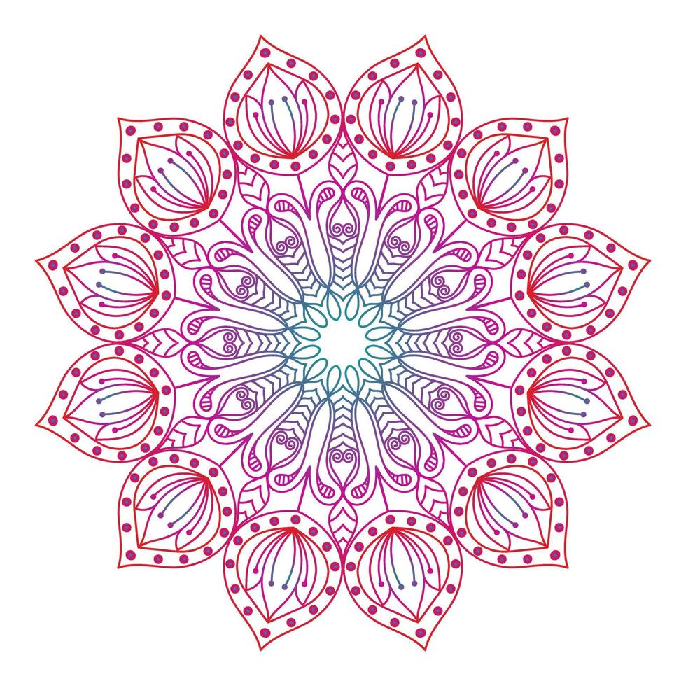 conception de mandala pour les livres à colorier. ornements ronds décoratifs de mandala vintage. vecteur