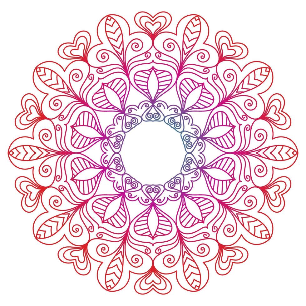 conception de mandala pour les livres à colorier. ornements ronds décoratifs de mandala vintage. vecteur