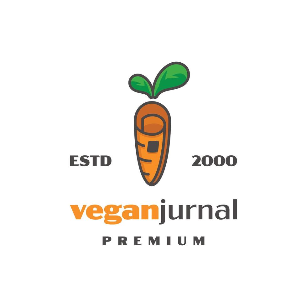 logo de journal végétalien vecteur