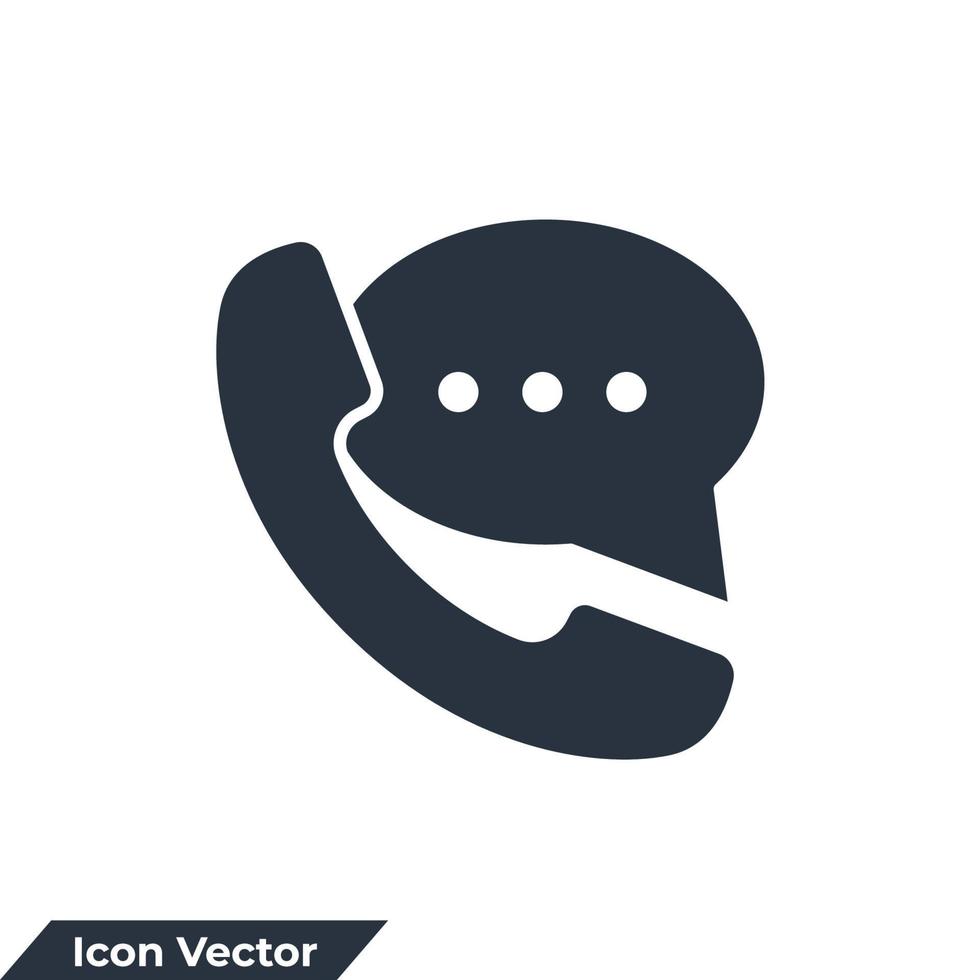 soutien icône logo illustration vectorielle. modèle de symbole de support client pour la collection de conception graphique et web vecteur