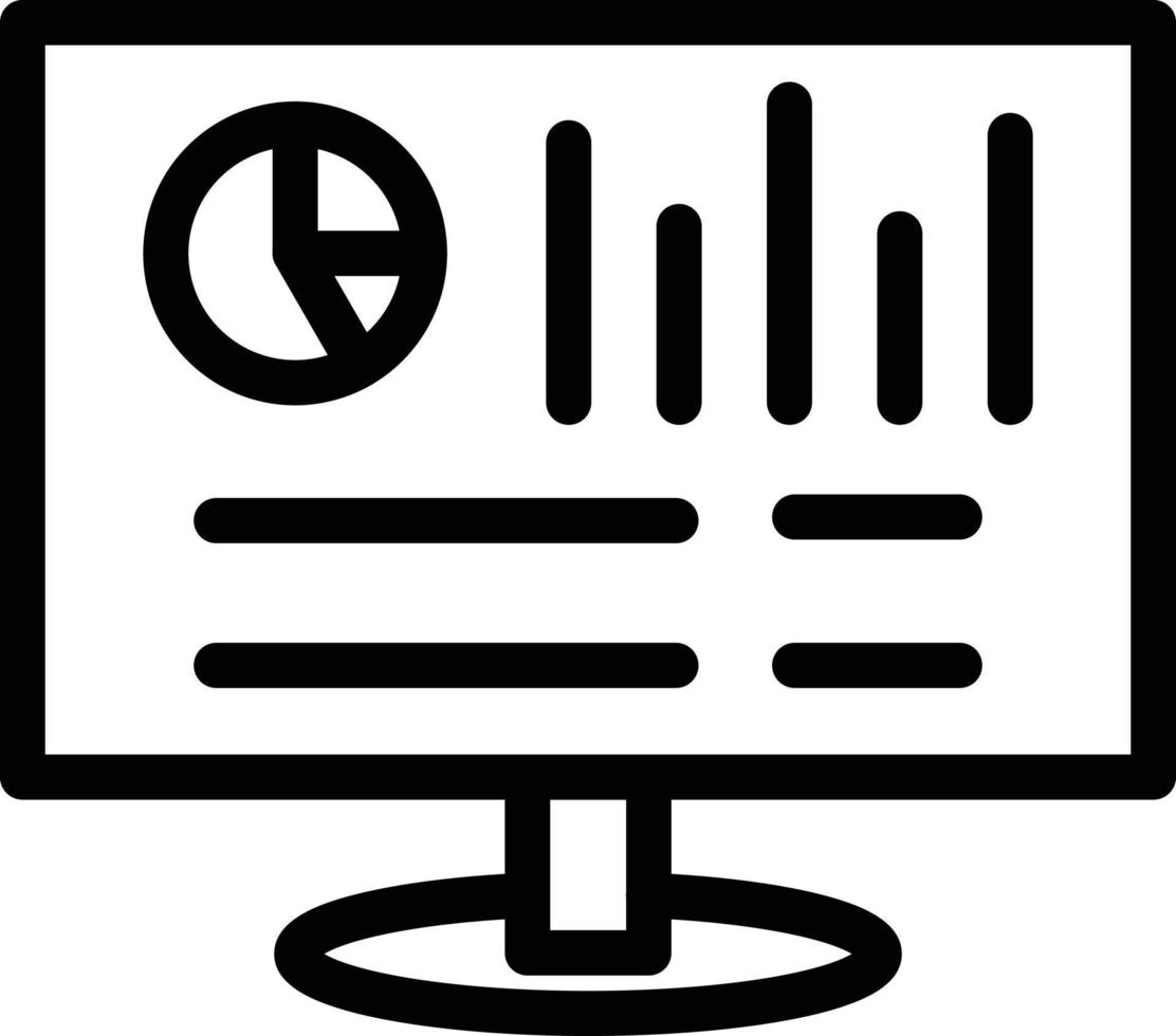 icônes de ligne d'analyse vecteur