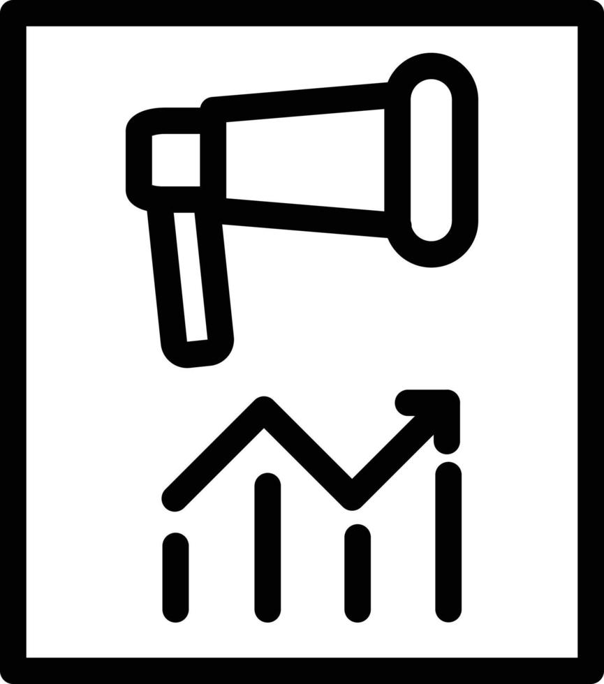 icônes de ligne d'analyse vecteur