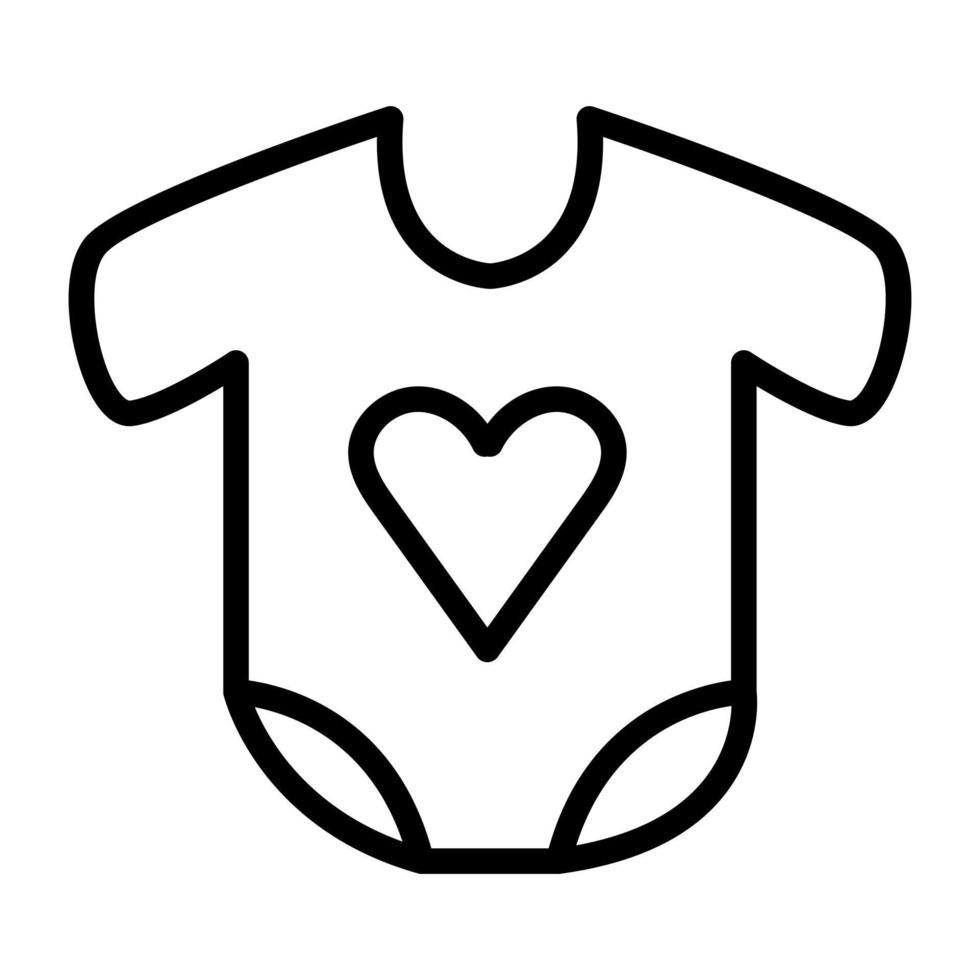 icône de conception parfaite de barboteuse pour bébé vecteur