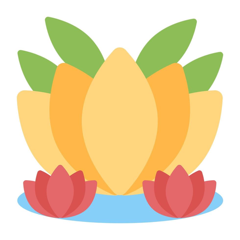 icône de lotus, dessin vectoriel de fleur de spa